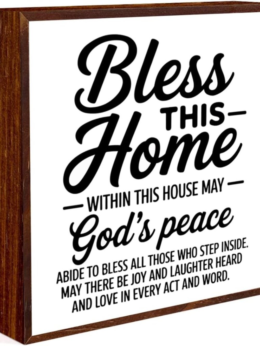Christian Decor Housewarming Gifts Home Decor gifts Bless this Home Wooden Box S